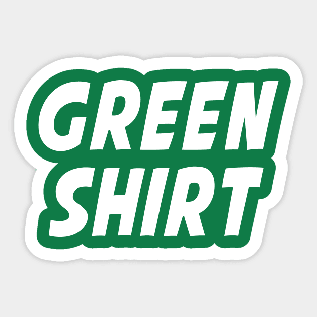 Green Shirt Sticker by PWPlatypus
